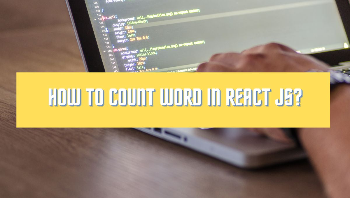 how to count words react js